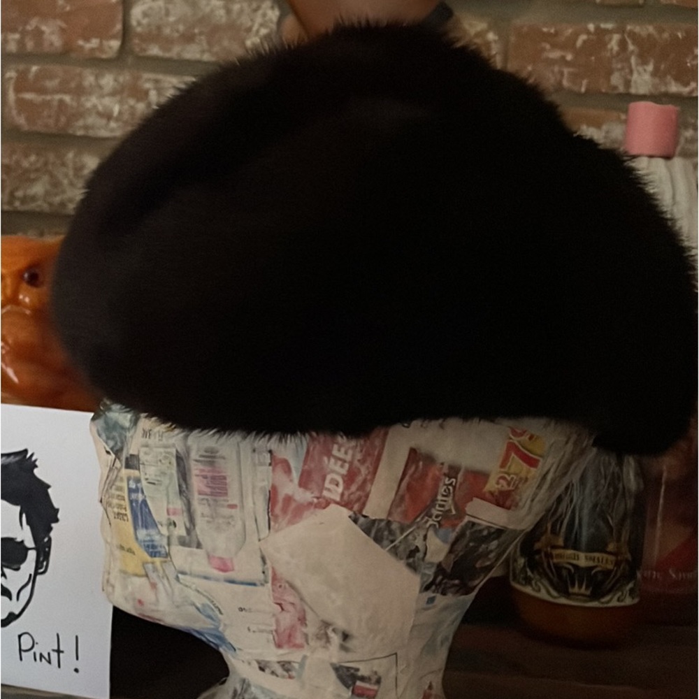 Vintage beaver fur hat
